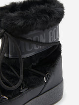 Moon Boot Girls Ltrack Faux Fur Boots in Black