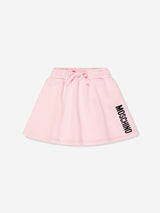 Moschino Girls Logo Skirt in Pink