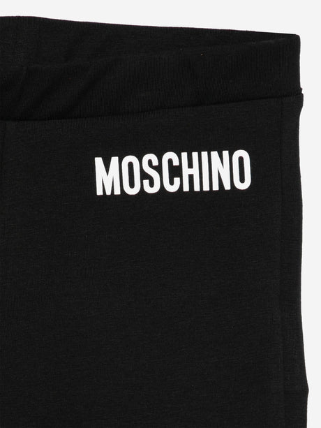 Moschino Girls Bell Bottom Joggers in Black