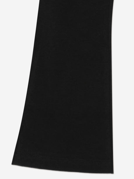 Moschino Girls Bell Bottom Joggers in Black