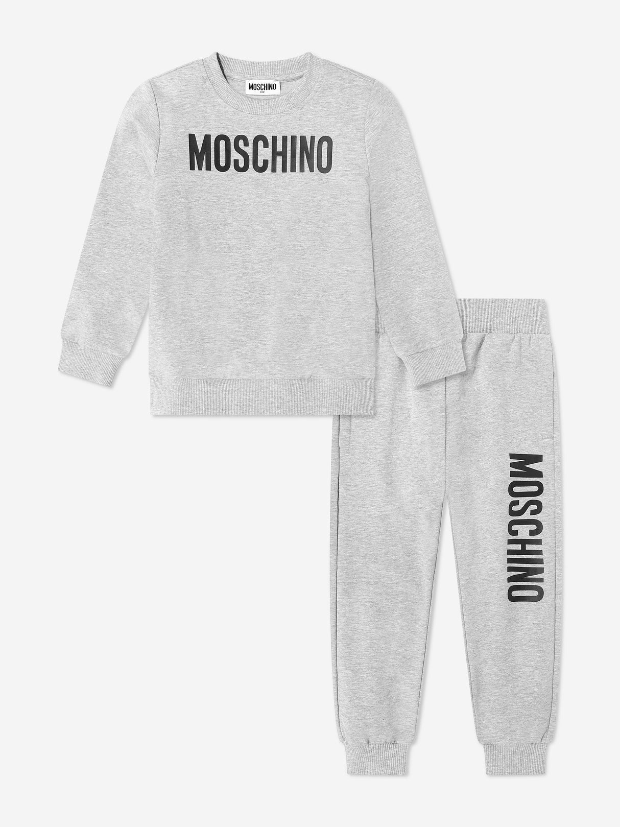 Moschino Kids Logo Tracksuit in Grey