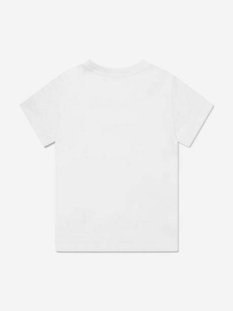 Moschino Kids Logo Print T-Shirt in White