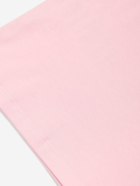 Moschino Girls Logo Print T-Shirt in Pink
