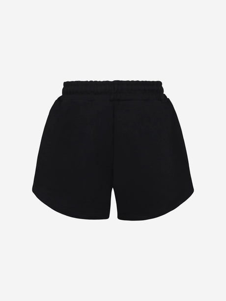 MSGM Girls Logo Shorts in Black