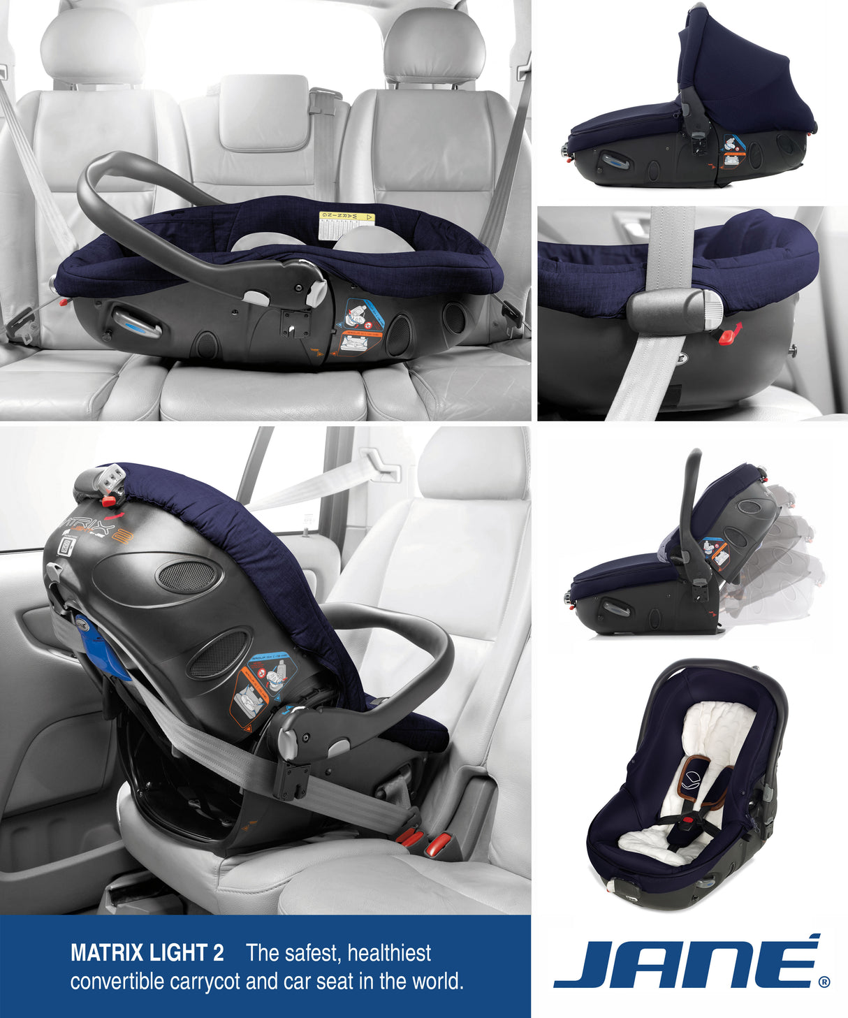 Jane Matrix Light 2 + Isofix Base, 0-18 months, Dim Grey (OPEN BOX)