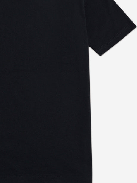 New Balance Boys Jersey Stacked Logo T-Shirt in Black