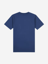 New Balance Boys Jersey Stacked Logo T-Shirt in Navy