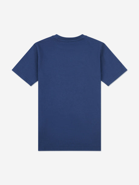 New Balance Boys Jersey Stacked Logo T-Shirt in Navy