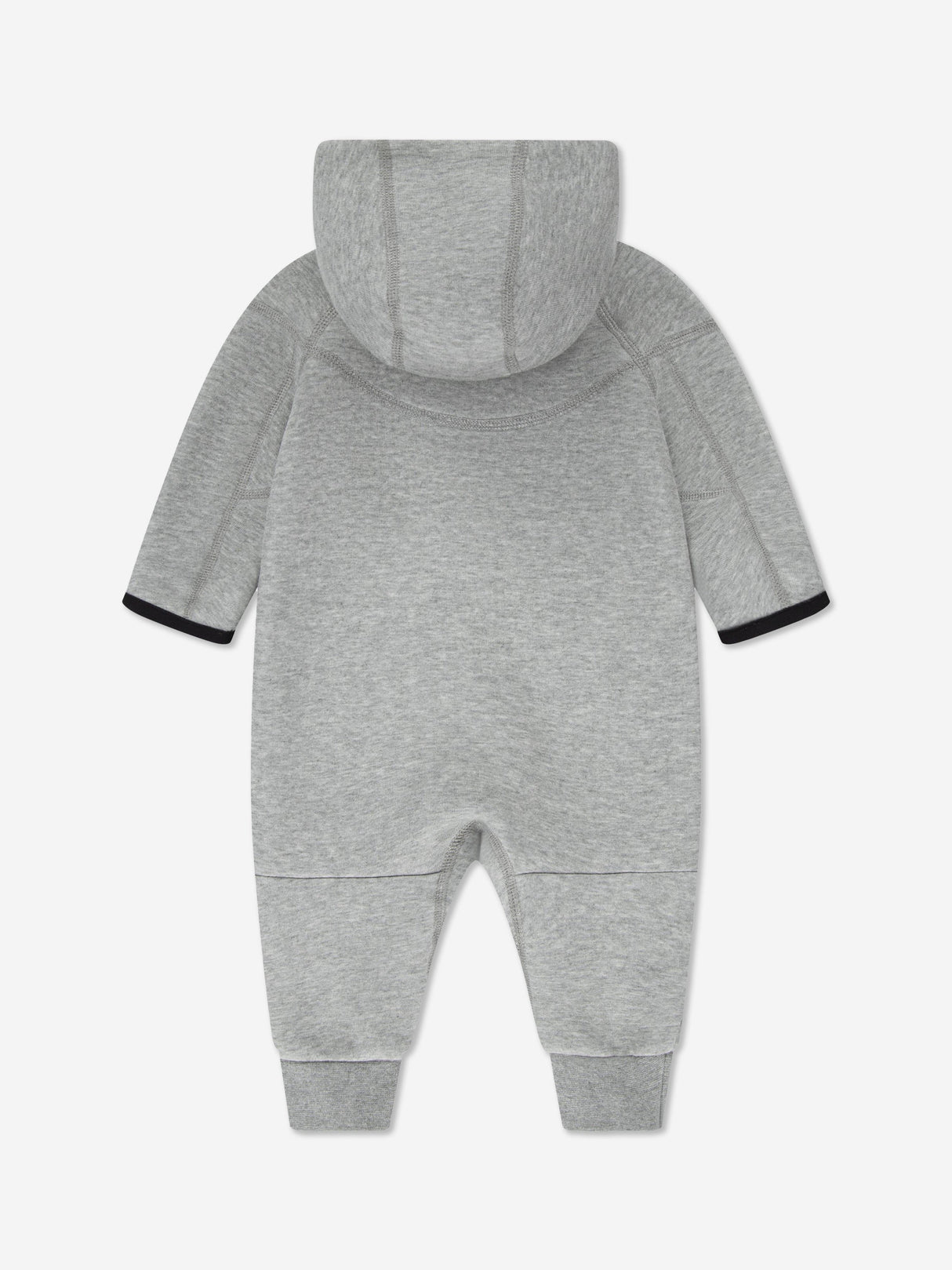 Nike Baby Tech Fleece Hooded Coverall in Grey
