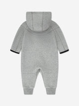 Nike Baby Tech Fleece Hooded Coverall in Grey
