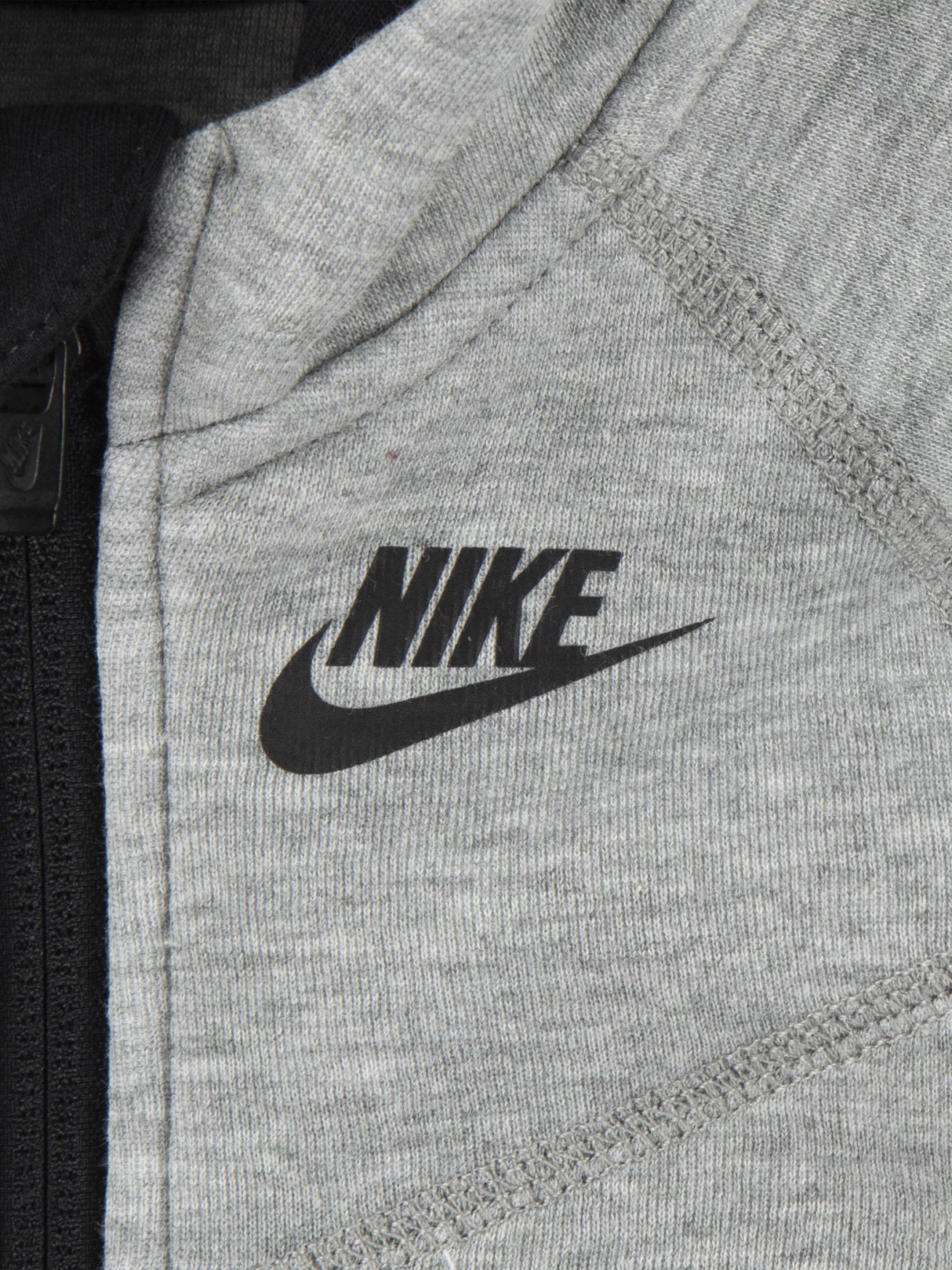 Nike Baby Tech Fleece Hooded Coverall in Grey