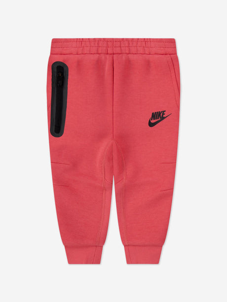 Nike Girls Tech Fleece Hooded Full Zip Tracksuit in Pink