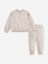 Nike Kids Essential Fleece Tracksuit in Ivory