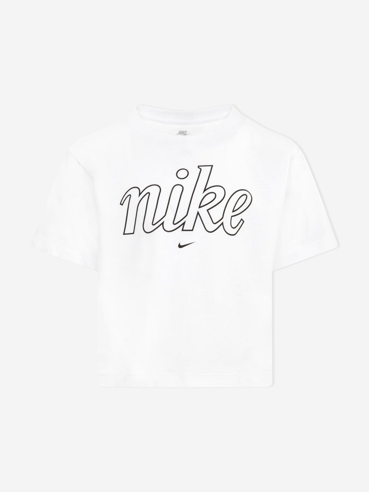 Nike Girls GX Star Boxy T-Shirt in White
