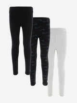 Nike Girls 3 Pack Legging Set in Black