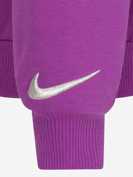 Nike Girls Shine Sweatshirt in Purple