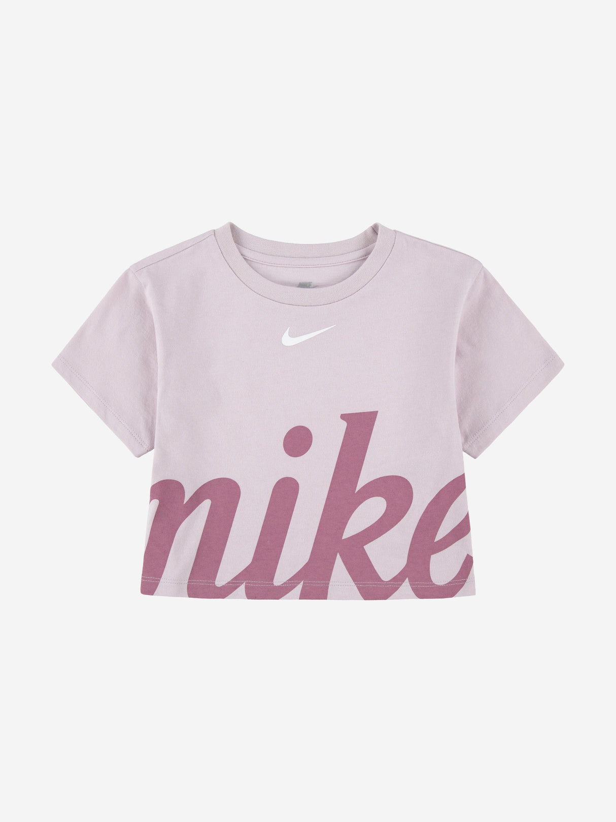 Nike Girls Cozy Graphic T-Shirt in Purple