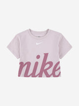Nike Girls Cozy Graphic T-Shirt in Purple