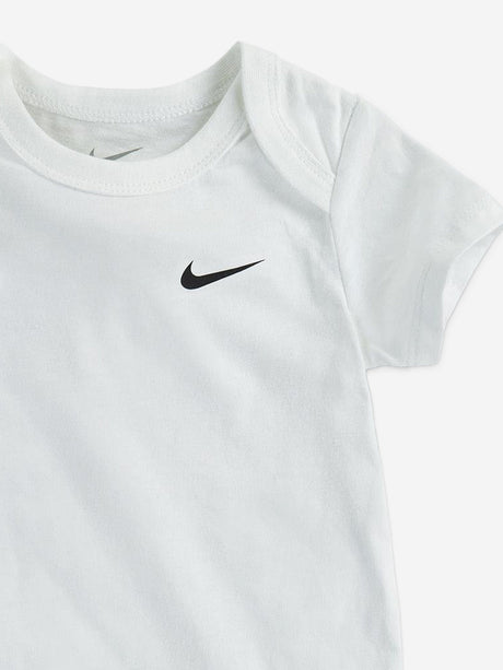 Nike Baby Boys 3 Pack Swoosh Bodysuit Set in White