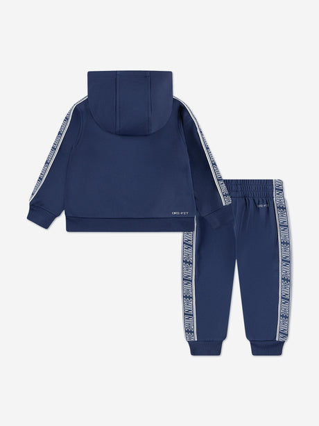 Nike Kids Hooded FZ Propus Taping Tracksuit in Navy
