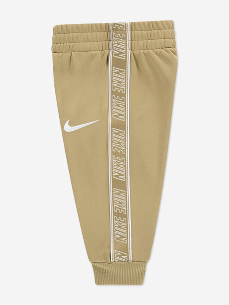 Nike Kids Hooded FZ Propus Taping Tracksuit in Beige