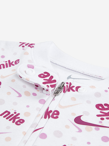 Nike Baby Girls Play For All AOP Babygrow in White