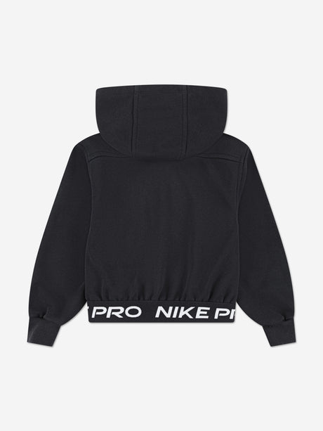Nike Girls NP Essentials Zip Up Top in Black