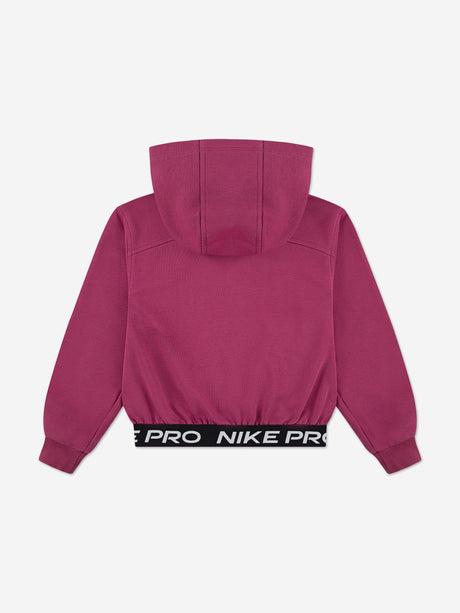 Nike Girls NP Essentials Zip Up Top in Pink
