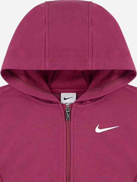 Nike Girls NP Essentials Zip Up Top in Pink