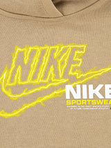 Nike Boys NSW Fleece Tracksuit in Beige