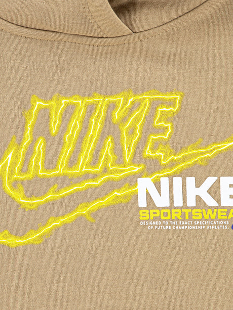 Nike Boys NSW Fleece Tracksuit in Beige