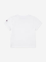 Nike Girls New Animal Print Futura T-Shirt in White