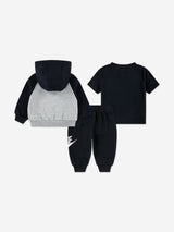 Nike Kids Colourblock HBR Tracksuit in Black