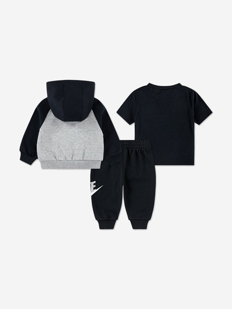 Nike Kids Colourblock HBR Tracksuit in Black
