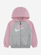Nike Girls Colourblock HBR Tracksuit in Pink