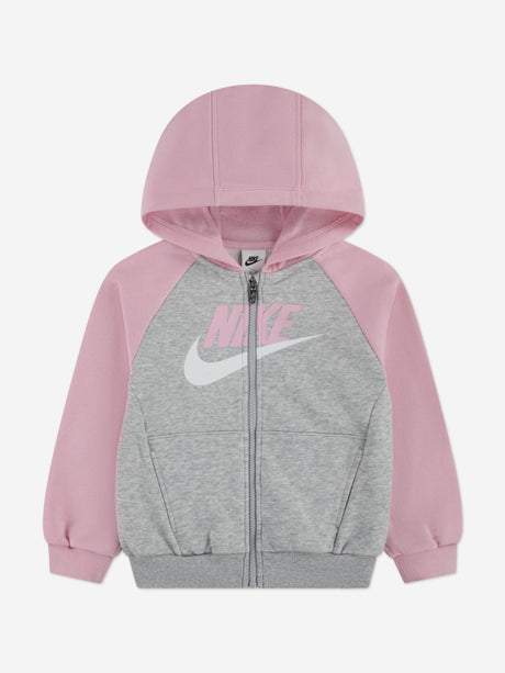 Nike Girls Colourblock HBR Tracksuit in Pink
