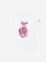 Nike Girls Bowmax T-Shirt in White