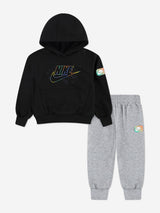 Nike Boys NSW RV GFX Tracksuit in Grey