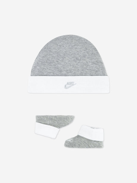 Nike Baby Boys Futura Logo Box Bodysuit Set in Grey