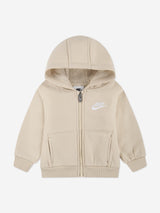 Nike Kids LBR Full Zip Club Tracksuit in Beige