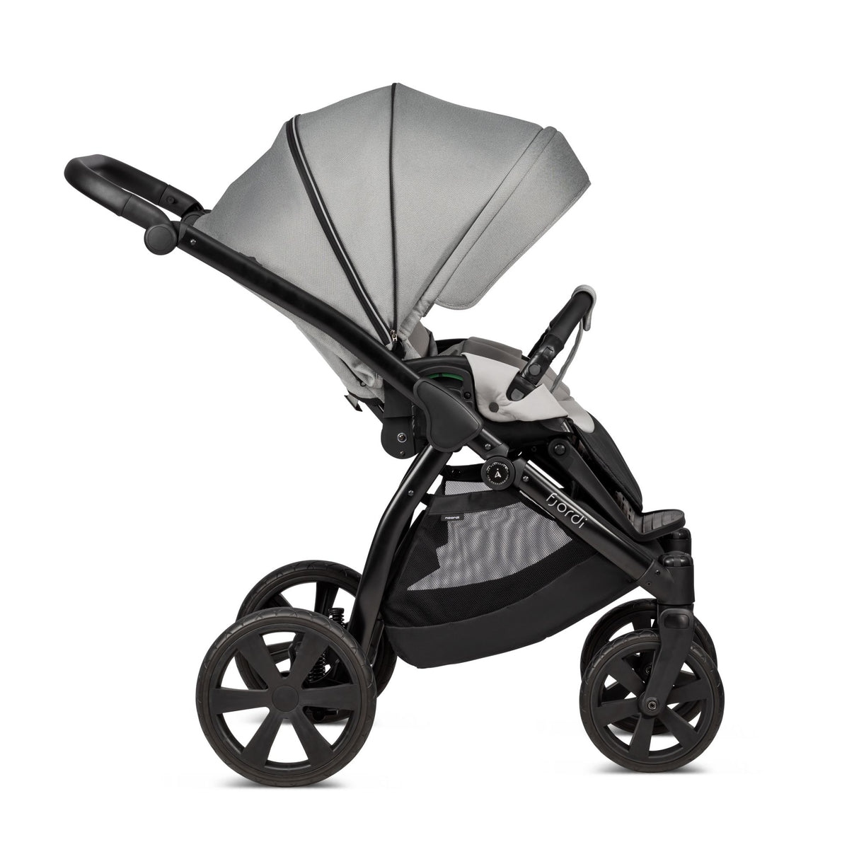 Noordi Fjordi V1 3in1 with Joie i-Snug 2 Car Seat, Grey