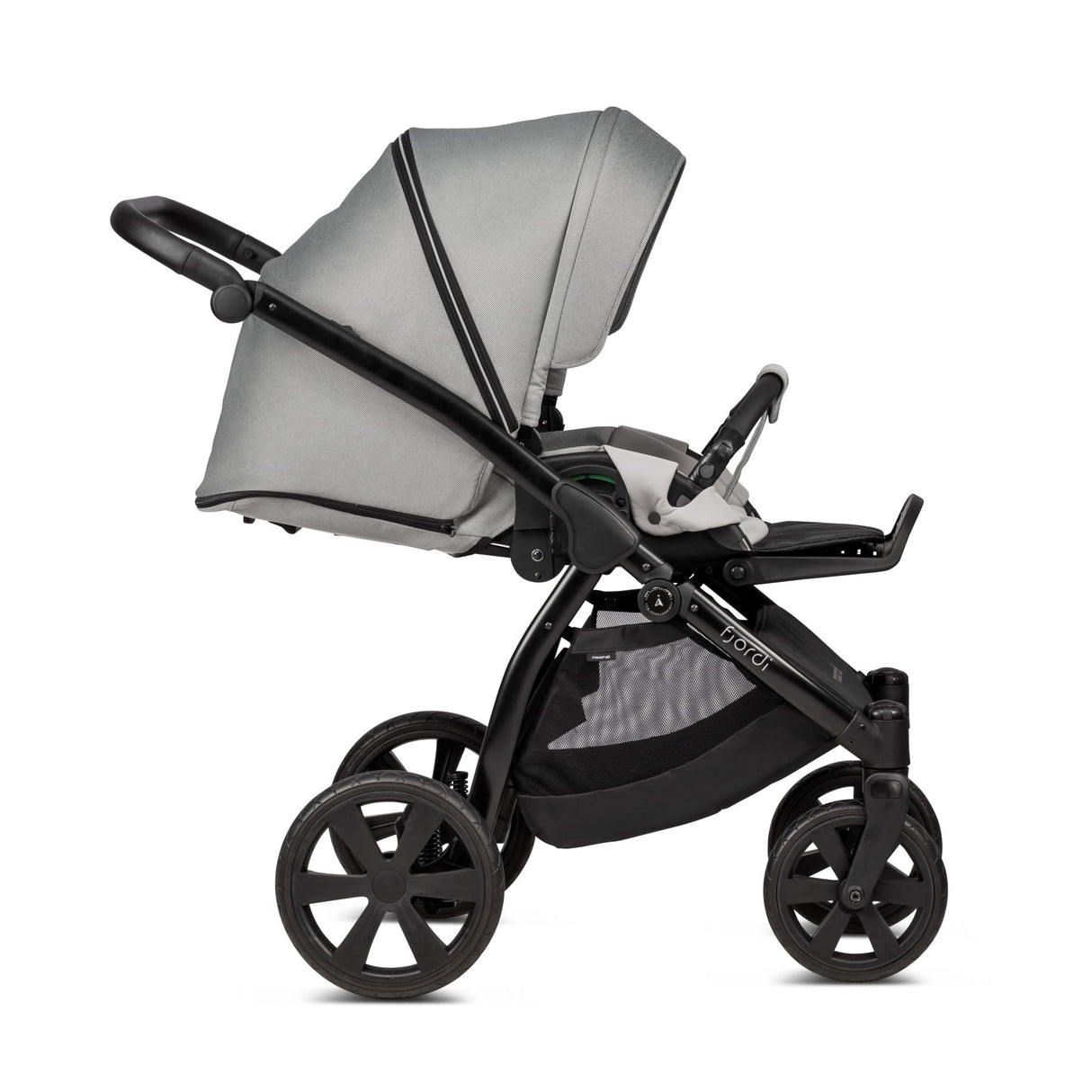 Noordi Fjordi V1 3in1 with Joie i-Snug 2 Car Seat, Grey