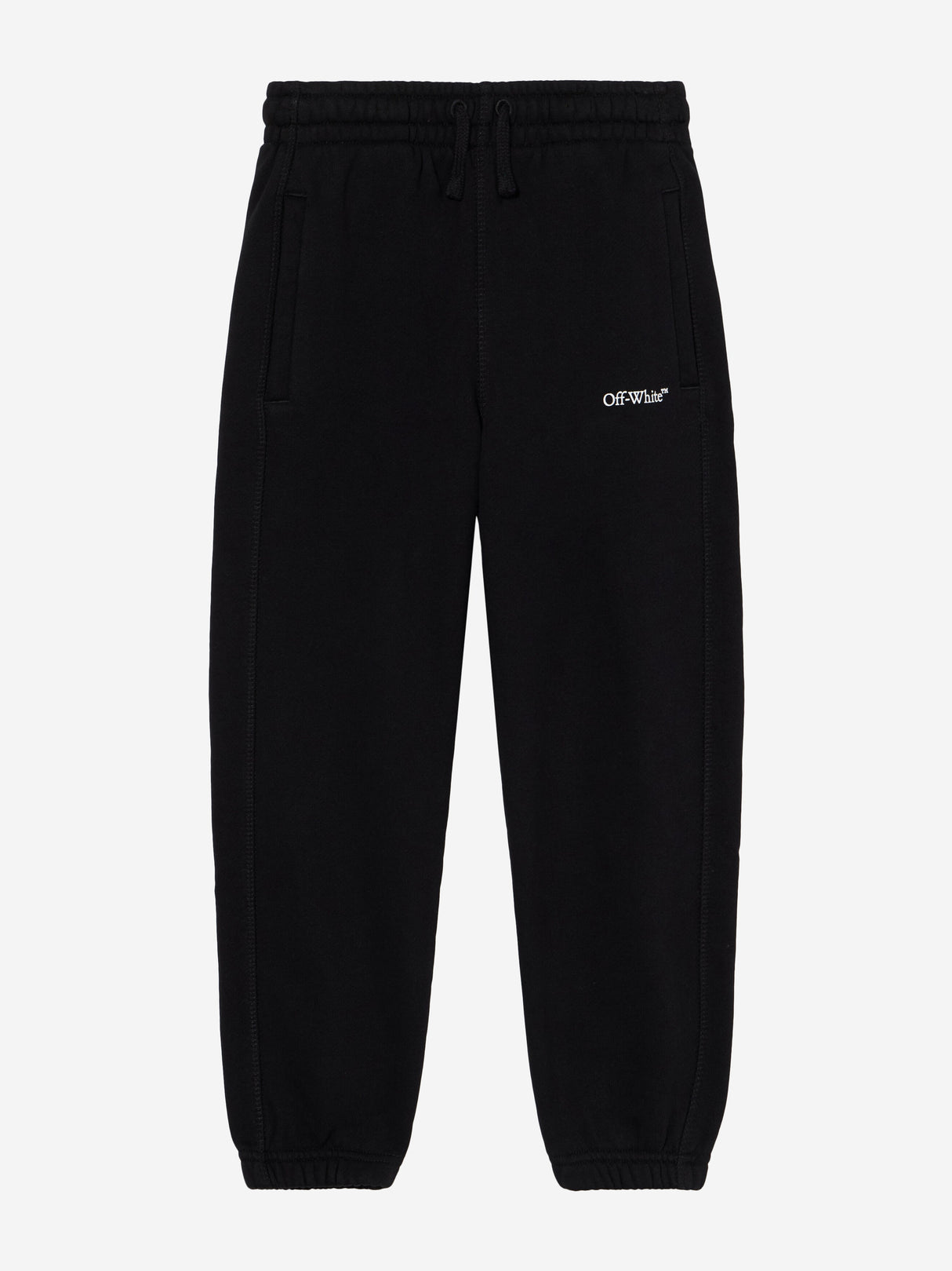 Off-White Kids Bookish Diagonal Joggers in Black