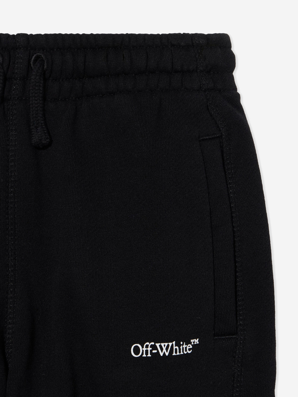 Off-White Kids Bookish Diagonal Joggers in Black