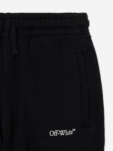 Off-White Kids Bookish Diagonal Joggers in Black