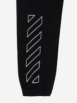 Off-White Kids Bookish Diagonal Joggers in Black