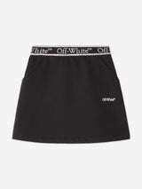 Off-White Girls Bookish Logoband Skirt in Black