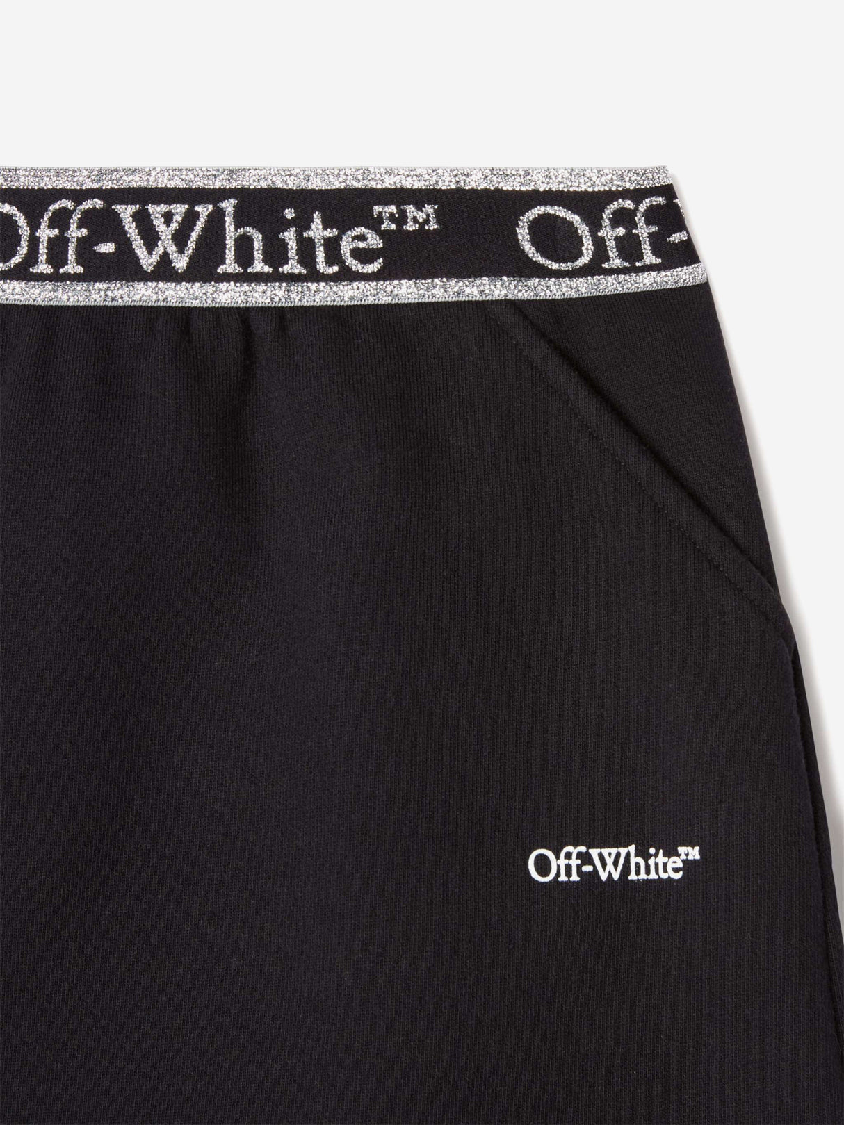 Off-White Girls Bookish Logoband Skirt in Black