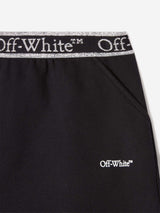 Off-White Girls Bookish Logoband Skirt in Black