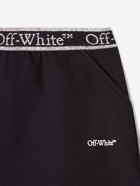 Off-White Girls Bookish Logoband Skirt in Black